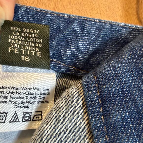 Eddie Bauer Jean Skirt Eddie Bauer Denim Skirt Women’s Size 16 Petite Heritage - Picture 10 of 13